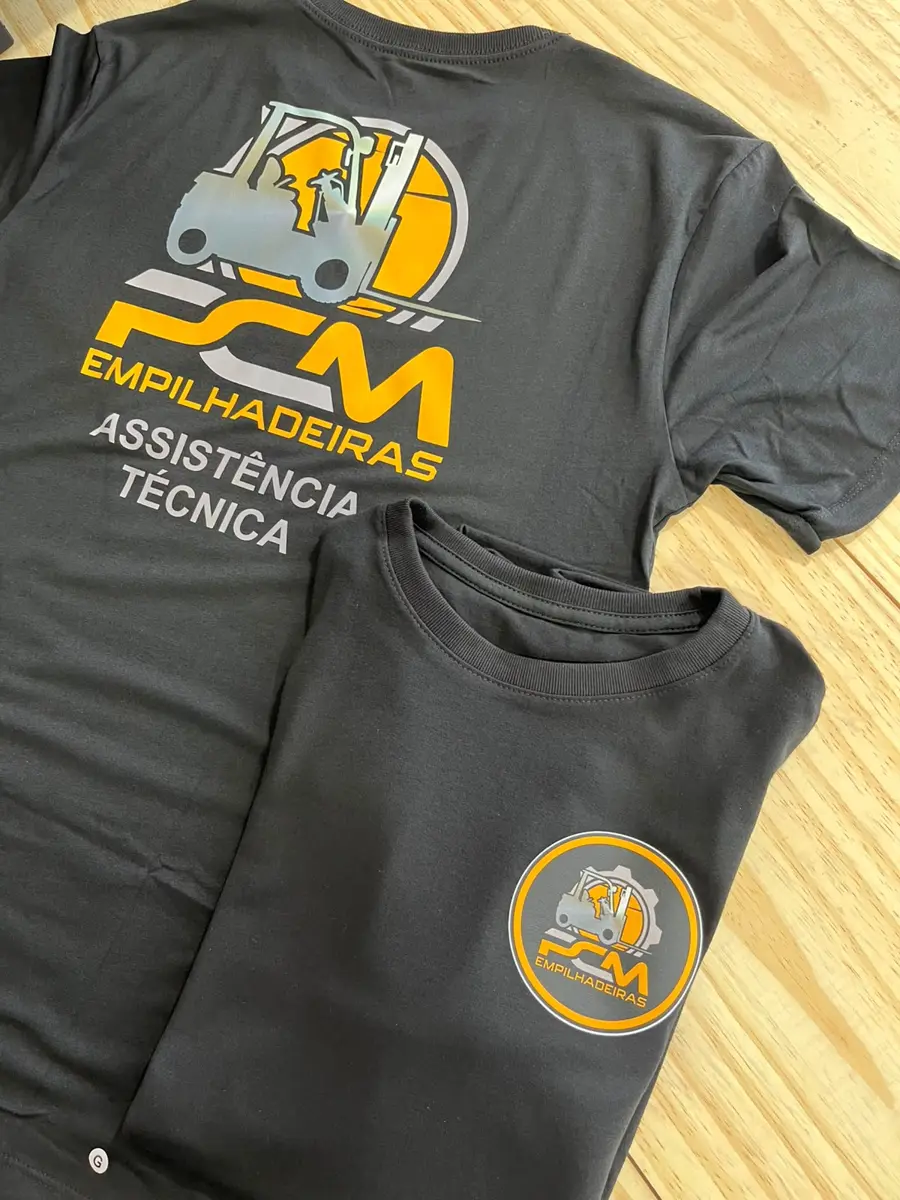 Camiseta PCM Empilhadeiras com dtf